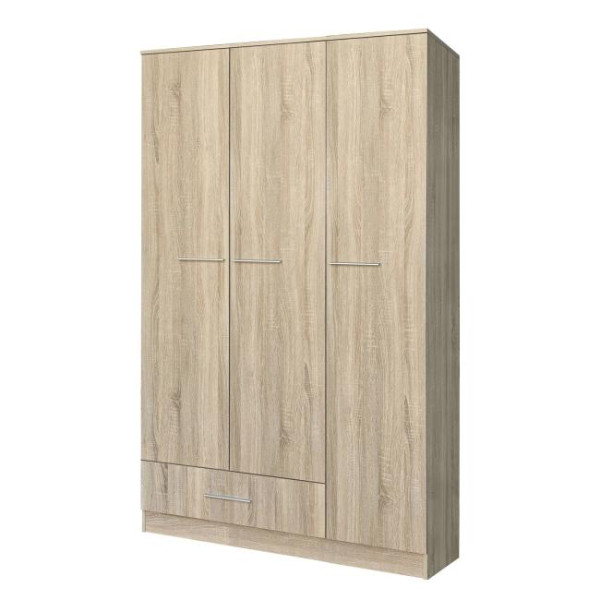 Ντουλάπα CAJSA Λευκό/Φυσικό Μοριοσανίδα 90x50x195cm